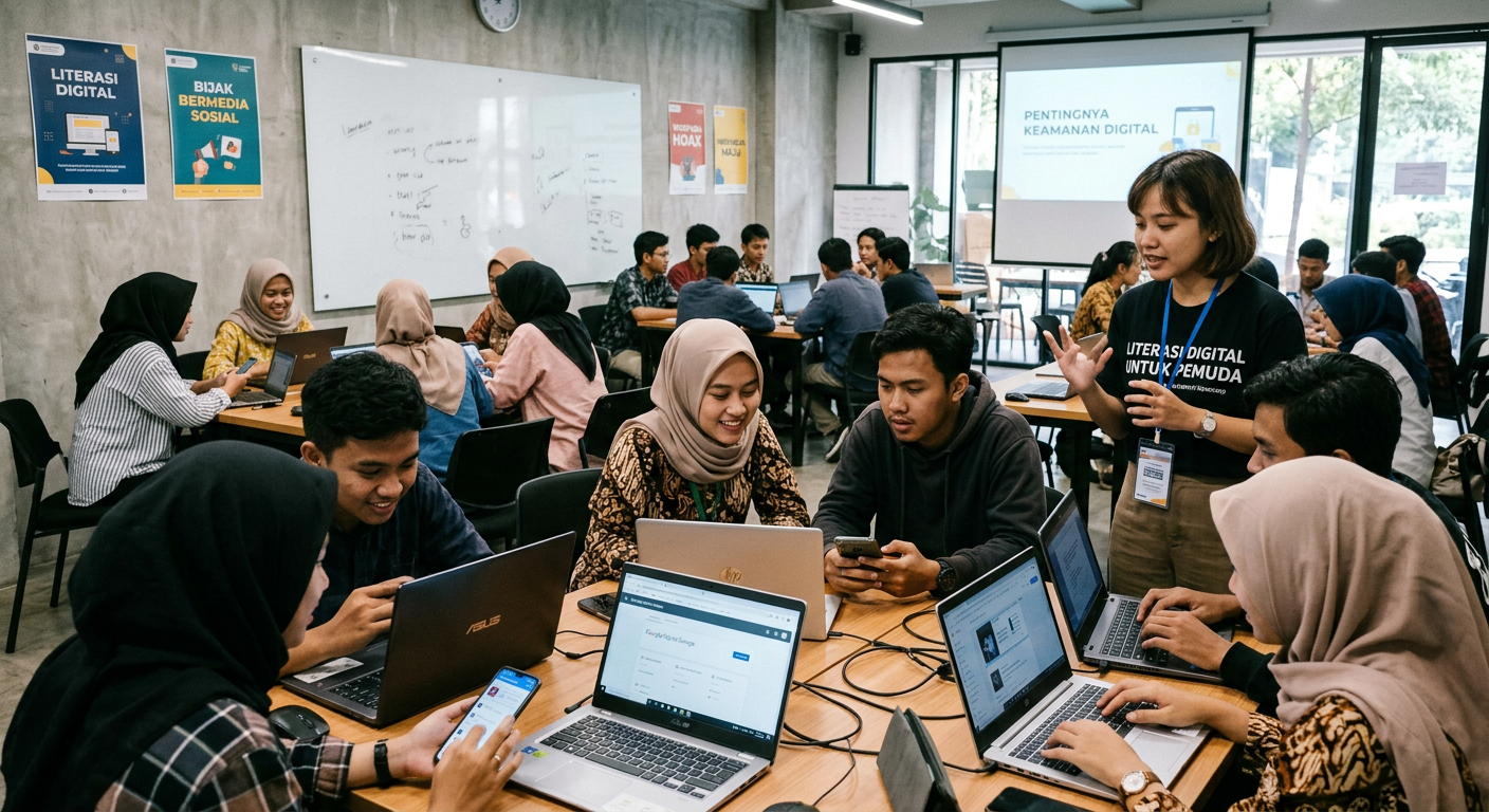 Workshop Literasi Digital Pemuda - kegiatan LIVESGP BANGIL
